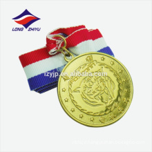 Blank antique gold zinc alloy custom souvenir medal metal